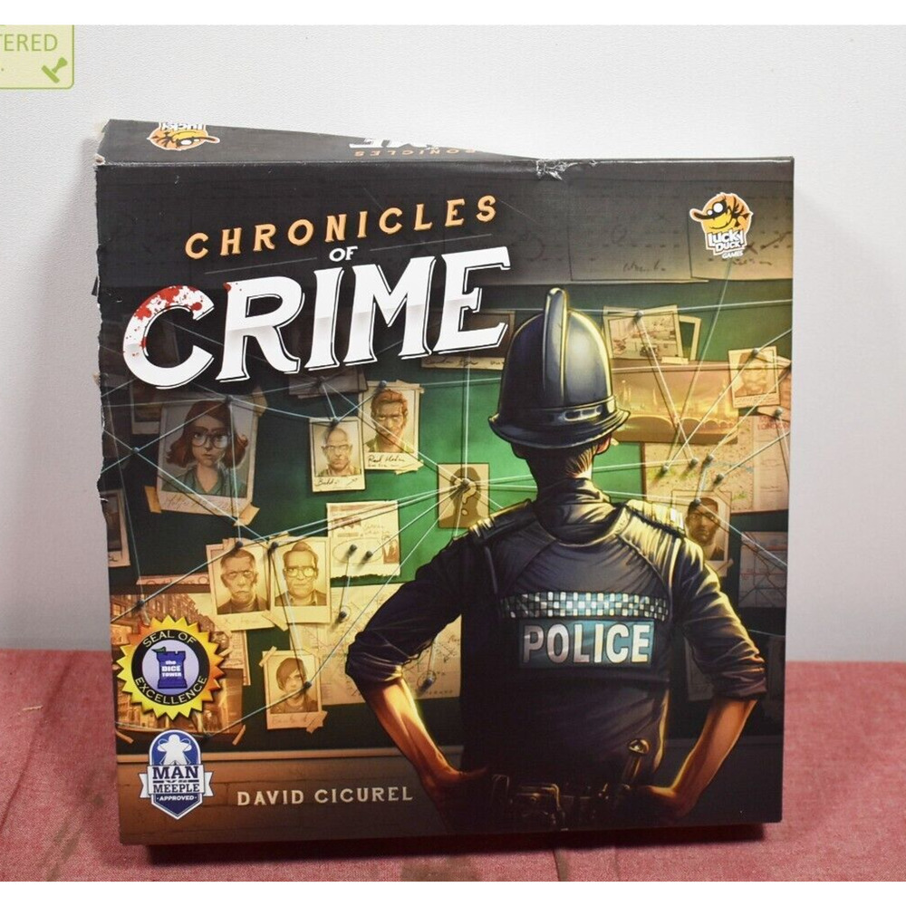Chronicles of Crime Board Game Murder Mystery Game (Package Wear)